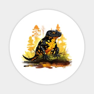 Fire Salamander Magnet